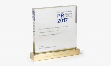 DRP gewinnt den Internationalen Deutschen PR Preis 2017